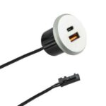 Frezuojamas lizdas TOP (USB A+USB C)